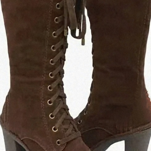 Forever 21 Shoes - Forever 21 Dark Brown Lace-Up Boots